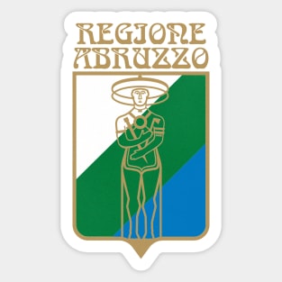 Abruzzo Vintage Style Design Sticker